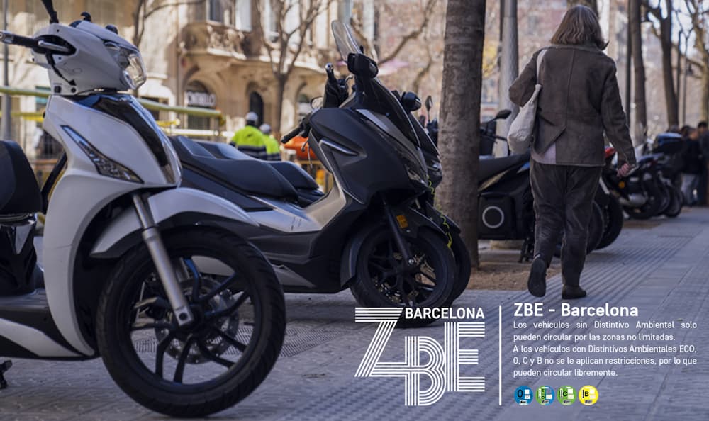 motos ZBE de Barcelona